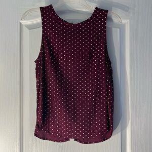 Polka dot tank blouse